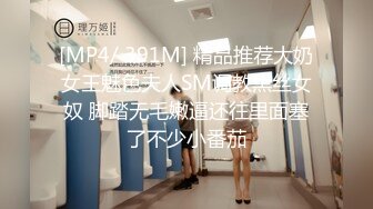 [MP4/ 391M] 精品推荐大奶女王魅色夫人SM调教黑丝女奴 脚踏无毛嫩逼还往里面塞了不少小番茄