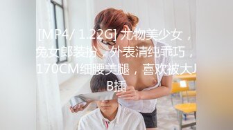 [MP4/ 1.22G] 尤物美少女，兔女郎装扮，外表清纯乖巧，170CM细腰美腿，喜欢被大JB插