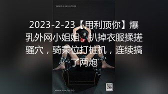 2023-2-23【用利顶你】爆乳外网小姐姐，扒掉衣服揉搓骚穴，骑乘位打桩机，连续搞了两炮