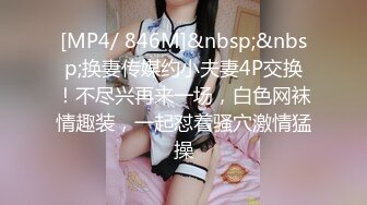 [MP4/ 846M]&nbsp;&nbsp;换妻传媒约小夫妻4P交换！不尽兴再来一场，白色网袜情趣装，一起怼着骚穴激情猛操