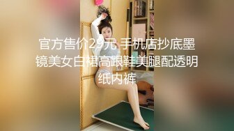 官方售价29元 手机店抄底墨镜美女白裙高跟鞋美腿配透明纸内裤