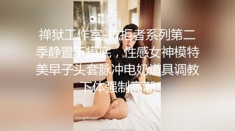 禅狱工作室-抗拒者系列第二季静置下摸底，性感女神模特美早子头套脉冲电奶道具调教下体强制高潮