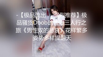 -【极品流出❤️强烈推荐】极品骚货Doob的性爱三人行之旅《男性奴的悲哀》花样繁多 姿势多样操翻天